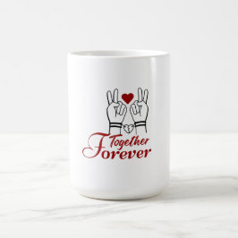 “Together Forever – Romantic Valentine’s Day Coupl コーヒーマグカップ