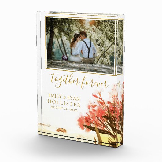 Together Forever Script Oleanderフローラ結婚ズ フォトブロック (右)