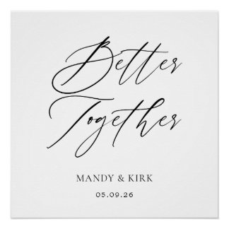 Together Forever Wedding Backdrop | Ceremony ポスター