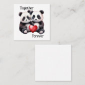 Together Froever Pandaペア エンクロージャーカード (正面/裏面)