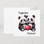Together Froever Pandaペア セーブザデート (正面/裏面)