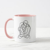 Together Hearts Speak One Language Mug マグカップ (左)