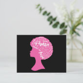 Together Hope Love Breast Cancer Awareness インビテーションポストカード (スタンド正面)