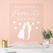 Together is a Favorite Place to Be Custom Wedding アクリルサイン (ウェディング)