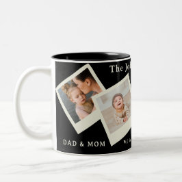 Together Is Everything – Family Photo Collage Mug ツートーンマグカップ
