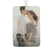 Together is my Favorite Place Photo Engagement カーエアーフレッシュナー (裏面)
