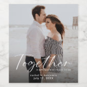 Together is my Favorite Place Photo Engagement  ワインラベル (シングルラベル)