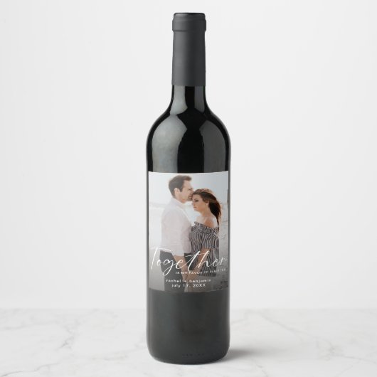 Together is my Favorite Place Photo Engagement  ワインラベル (正面)