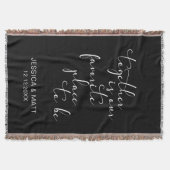 Together is our Favorite Place to Be スローブランケット (正面)