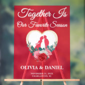 Together is Our Favorite Season | 秋の結婚式 アクリルサイン (ニュートラル)