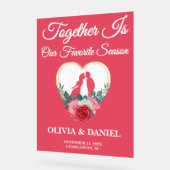 Together is Our Favorite Season | 秋の結婚式 アクリルサイン (傾斜)