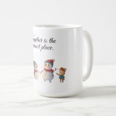 Together Is the Warmest Place – Cozy Winter Family コーヒーマグカップ (正面右)