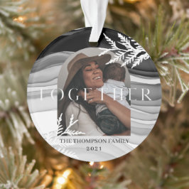 Together & Japandiモダンミニマルクリスマスフォト オーナメント