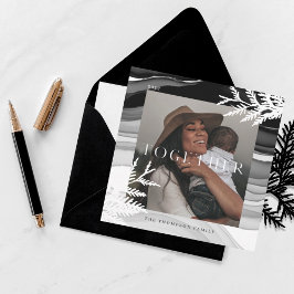 Together & Japandiモダンミニマルクリスマスフォト シーズンカード