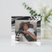 Together & Japandiモダンミニマルクリスマスフォト シーズンカード (スタンド正面)