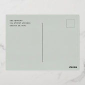 Together New Yearsフォト金ゴールド 箔シーズンポストカード (裏面)