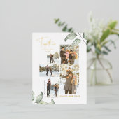 Together New Yearsフォト金ゴールド 箔シーズンポストカード (立ち正面)