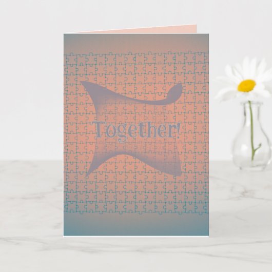 Together puzzle piece game card complete filled カード (小さな植物)