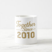 Together Since 2010 Anniversary Mug  コーヒーマグカップ (中央)