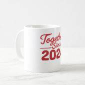 Together Since 2024 Couple mug コーヒーマグカップ (正面左)
