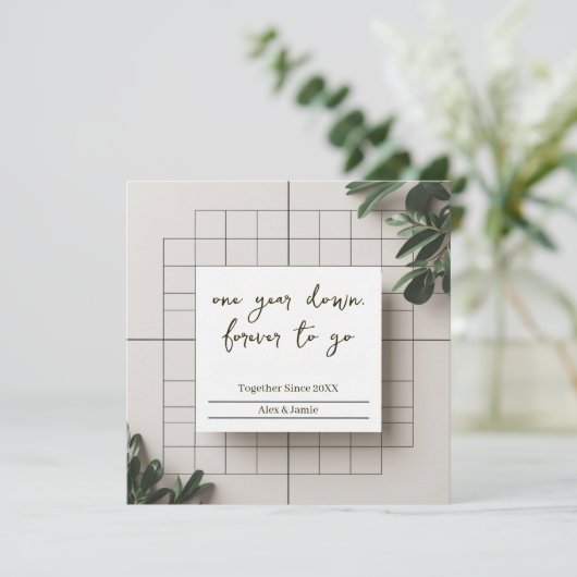 Together Since 20XX Personalized Couple  カード (スタンド正面)