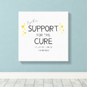 together.support.cure.小児癌キャンバス キャンバスプリント (インサイチュ (ウッドフロア))