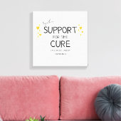 together.support.cure.小児癌キャンバス キャンバスプリント (インサイチュ (リビング))