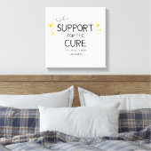 together.support.cure.小児癌キャンバス キャンバスプリント (インサイチュ (寝室))