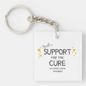 together.support.cure.children cancer Keychain キーホルダー (正面)