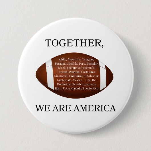Together We Are America 缶バッジ (正面)
