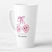 TOGETHER WE ARE CHERRY AWSOME カフェラテマグ (左アングル)