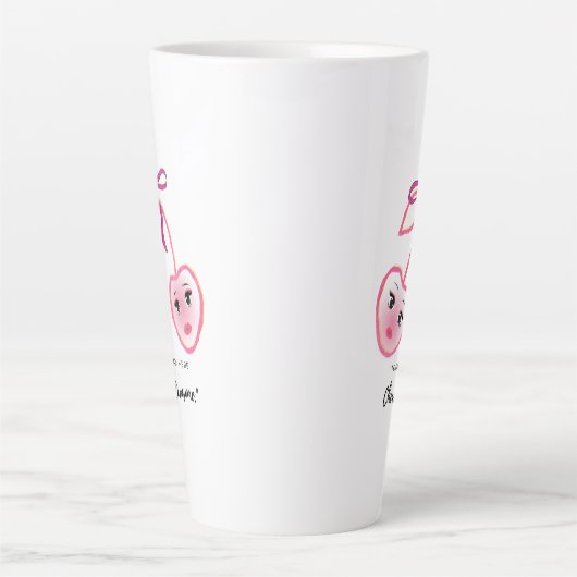 TOGETHER WE ARE CHERRY AWSOME カフェラテマグ (正面)