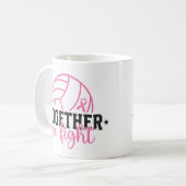 Together We Fight Breast Cancer Pink Ribbon コーヒーマグカップ (正面左)