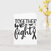 Together We Fight Breast Cancer Survivor Awareness カード (黄色い花)