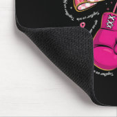 Together We Fight We Win Boxing Gloves Bow Breast  マウスパッド (コーナー)