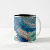 Together We Grow Mug – Harmony & Light Affirmation ツートーンマグカップ (正面右)