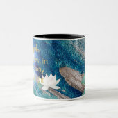 Together We Grow Mug – Harmony & Light Affirmation ツートーンマグカップ (中央)