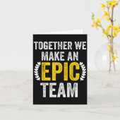 Together We Make An Ec Team - Awesome Coworkers Te カード (黄色い花)