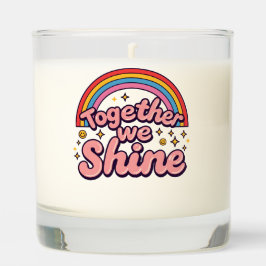 🌈 Together We Shine – Rainbow Retro Pride Quote