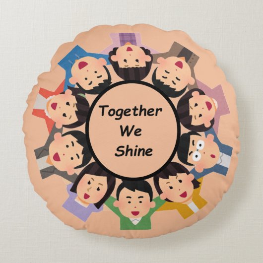 Together We Shine – Unity ラウンドクッション (正面)