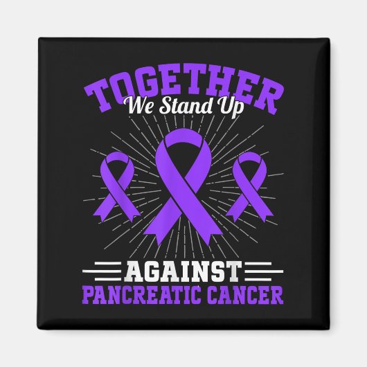 Together We Stand Up Against Pancreatic Cancer Mot マグネット (正面)