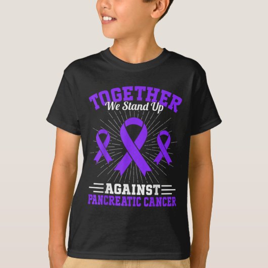 Together We Stand Up Against Pancreatic Cancer Mot Tシャツ (正面)