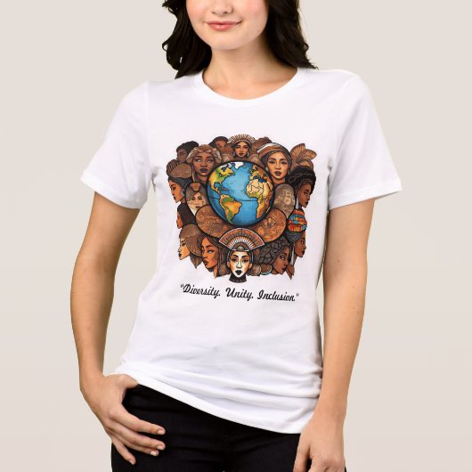 「Together We Thrive」 トライブレンドTシャツ (正面)