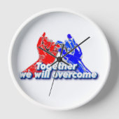 together we  will overcome 壁時計 (正面)
