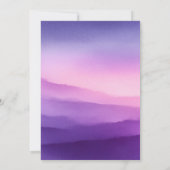 Together with their families Lavender Gradient Ser 招待状 (裏面)