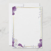 Together With Their Families Wedding Invitation Wo 招待状 (裏面)