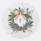 Togetherness Reimaged Monogram写真素朴（Togetherness Re オーナメントカード (正面)