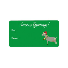 Toggenburg乳製品ヤギのクリスマスギフトラベル ラベル