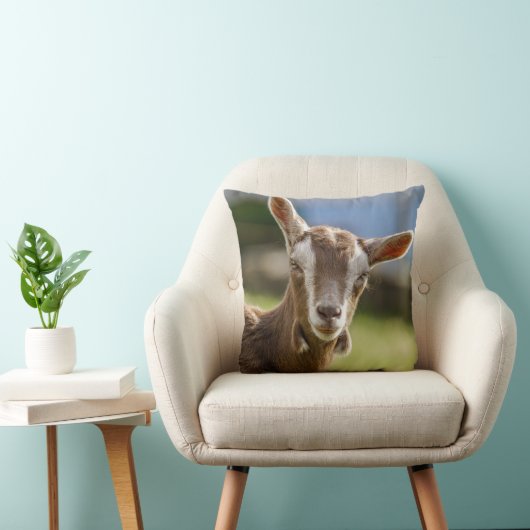 Toggenburg Dairy Goat Kid クッション (椅子)