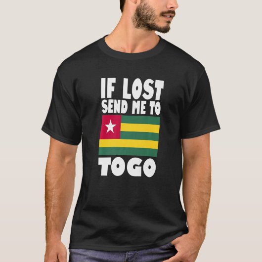Togo Flag Design  If lost send me to Togo Premium Tシャツ (正面)